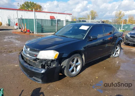 2012 Dodge Avenger Sxt из США, поврежденный, VIN 1C3CDZCB1CN312794